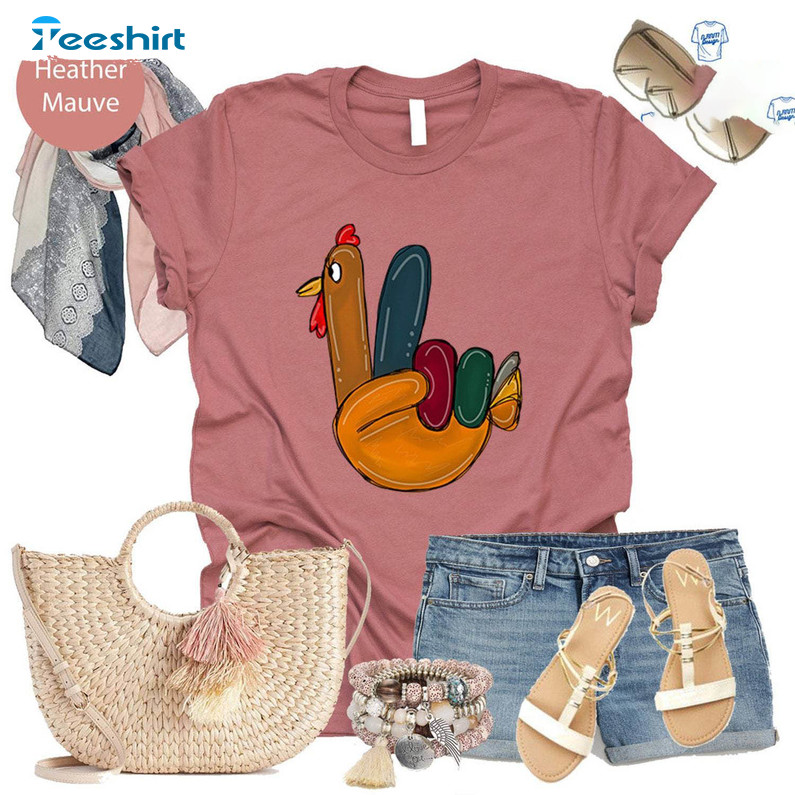 Must Have Peace Sign Turkey Shirt, Inspired Fall Turkey T Shirt Sweatshirt