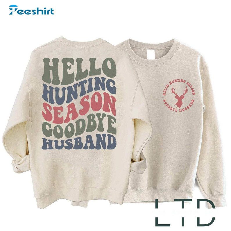 Cool Design Hello Hunting Season Shirt, Hunting Season Tank Top Short Sleeve