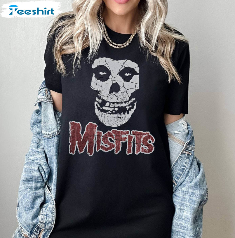 Fantastic Misfits Shirt, Vintage Aesthetic Distressed T Shirt Short Sleeve