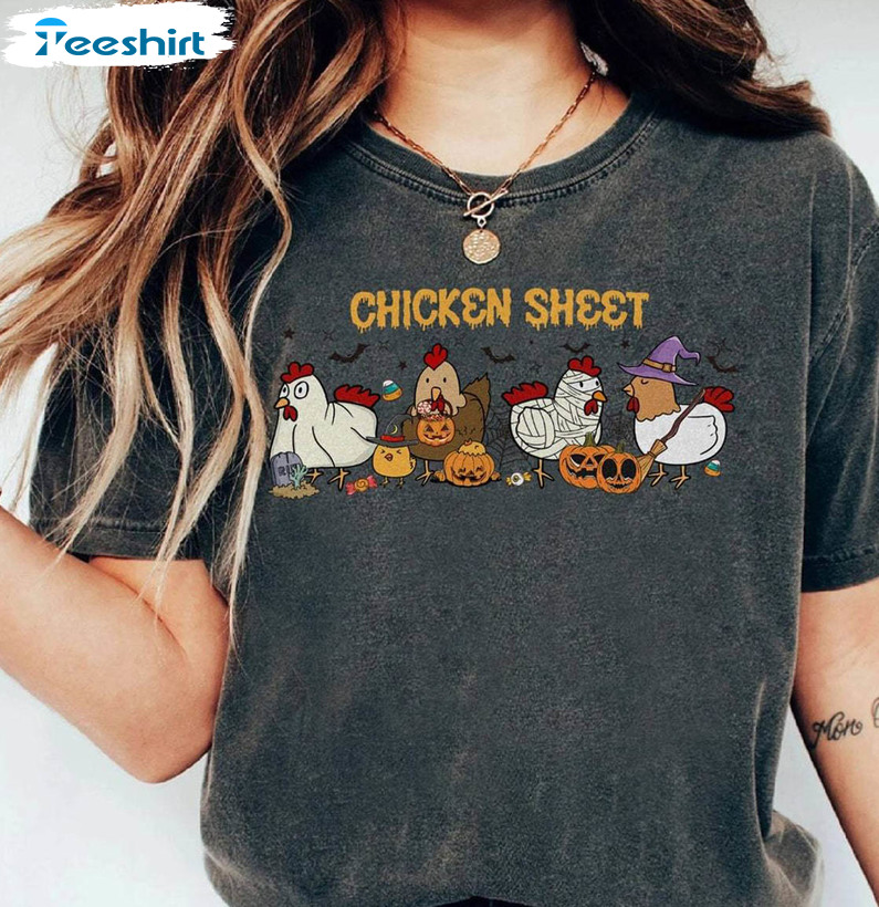 Retro Chicken Sheet Shirt, Limited Sweatshirt Tee Tops For Chicken Lover