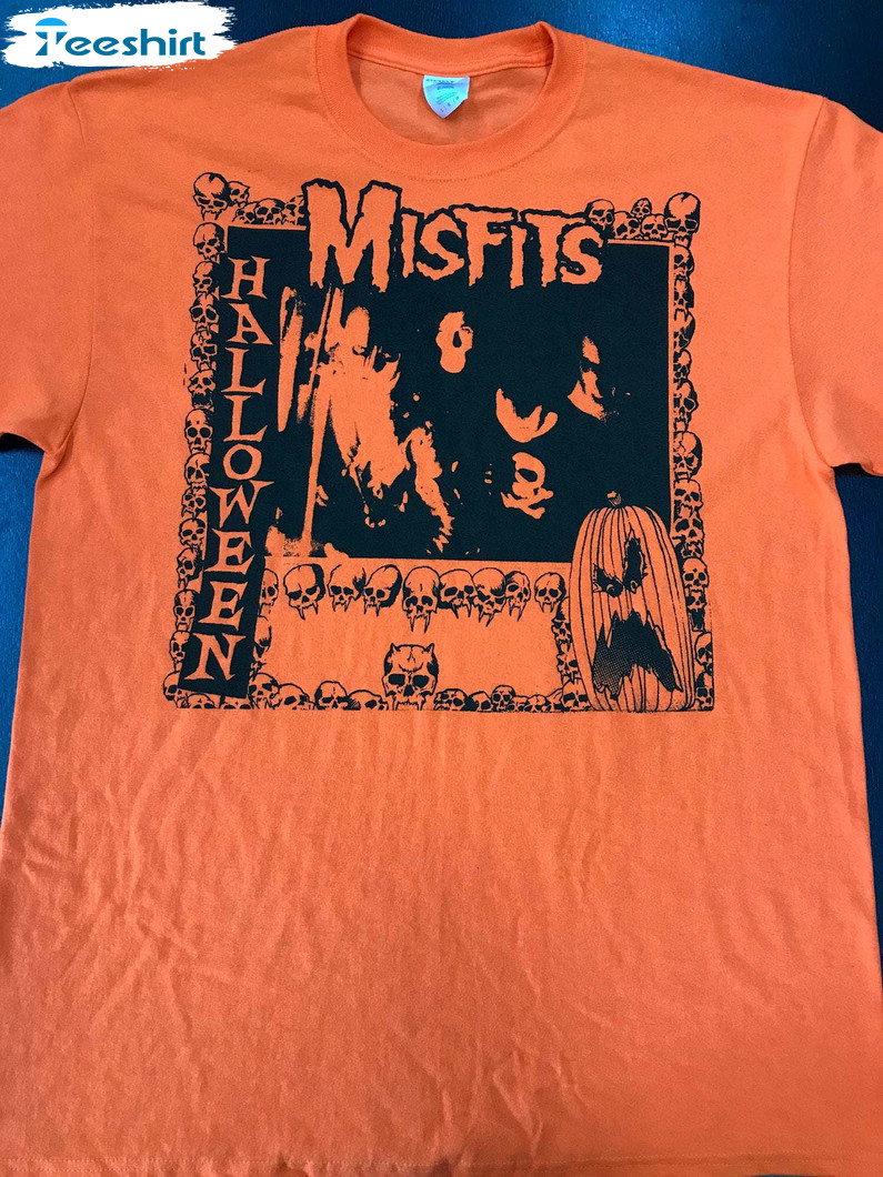 New Rare Misfits Shirt, Comfort Misfits Skeleton Short Sleeve Long Sleeve