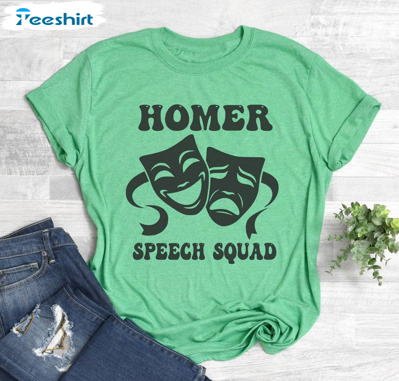 Comfort Homer Speech Squad Shirt, Cool Sweatshirt Long Sleeve Gift For Halloween