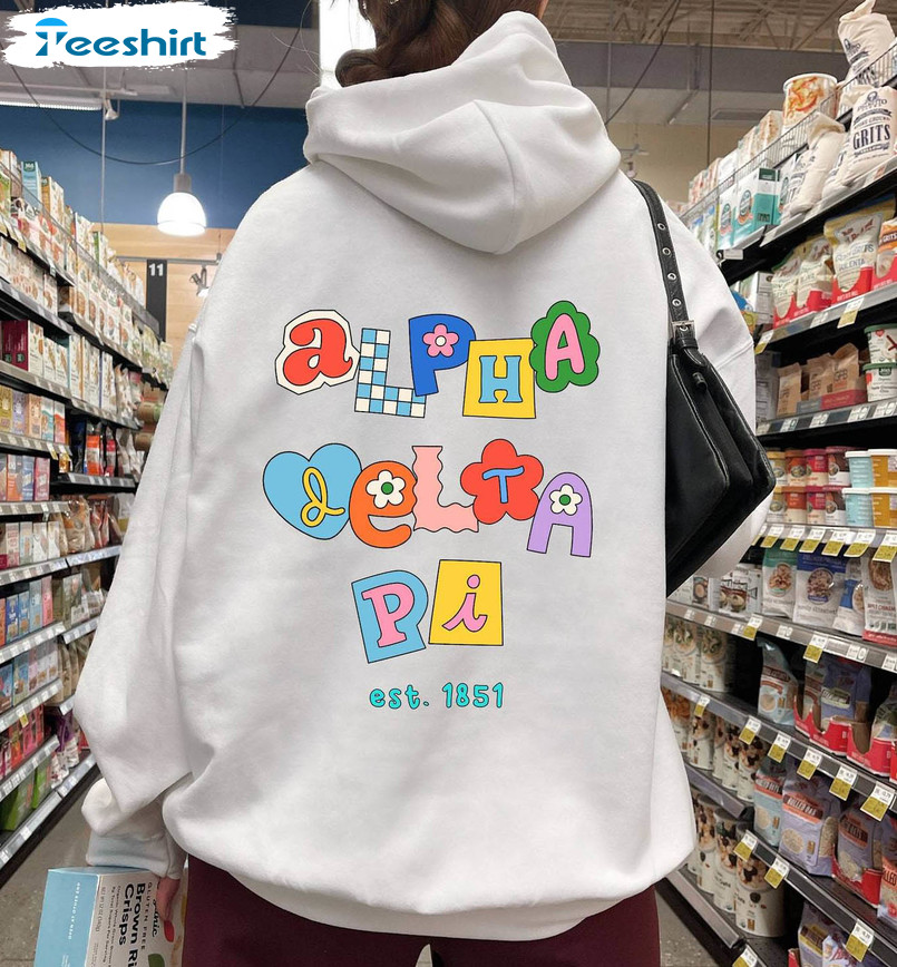 Groovy Alpha Delta Pi Sweatshirt, Seventeen Mini Album Sweater Unisex Hoodie