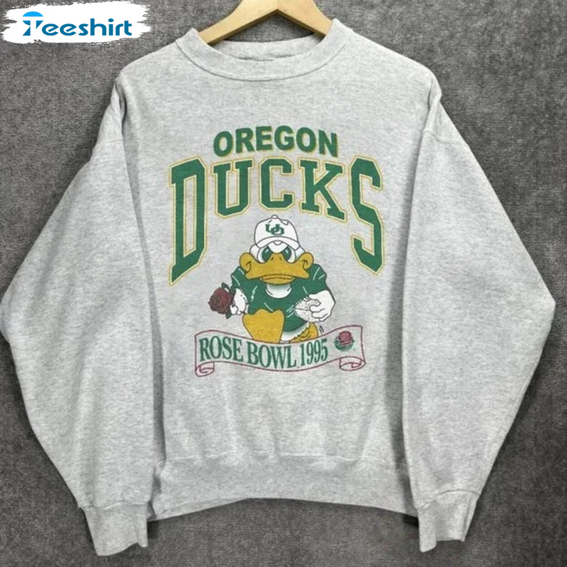 Vintage Ncaa 1995 Oregon Ducks Shirt, University Of Oregon Unisex Hoodie Crewneck
