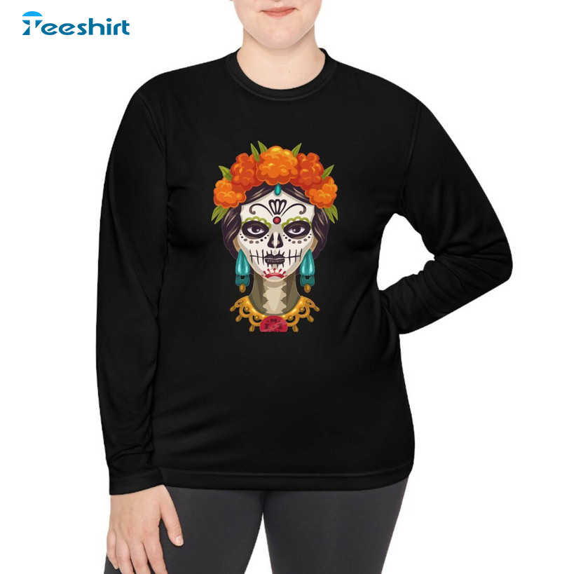 Dia De Los Muertos Shirt, Trendy Short Sleeve Unisex T Shirt