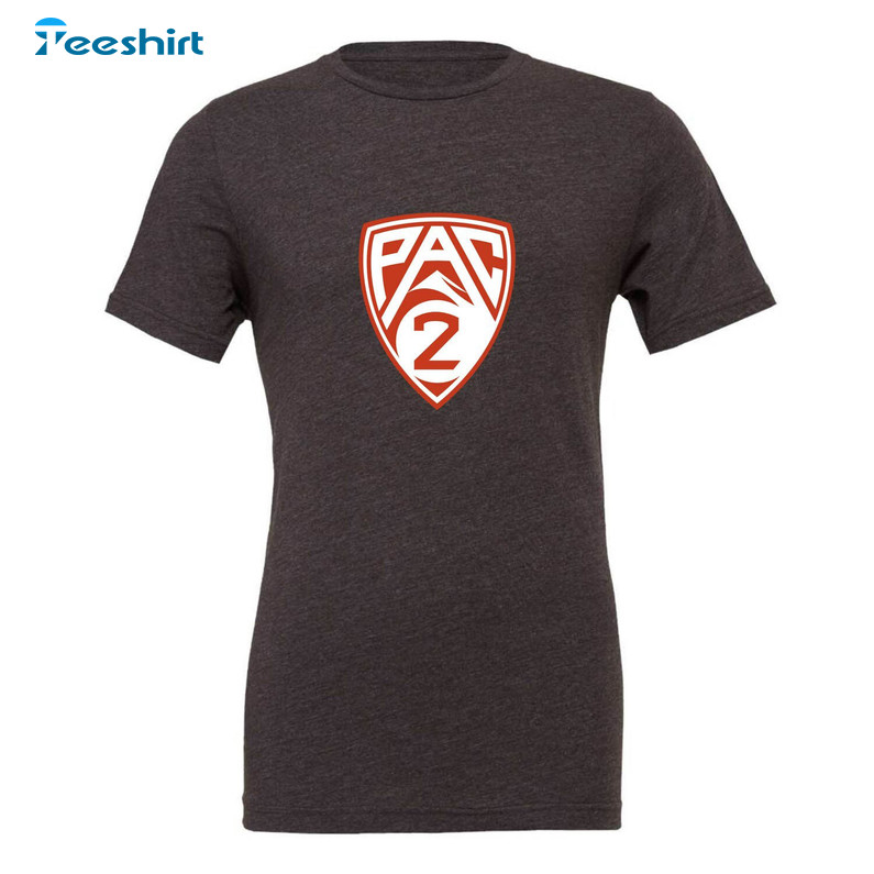 Pac 2 Conference Logo Shirt, Wsu And Osu Washington State Short Sleeve Unisex T Shirt