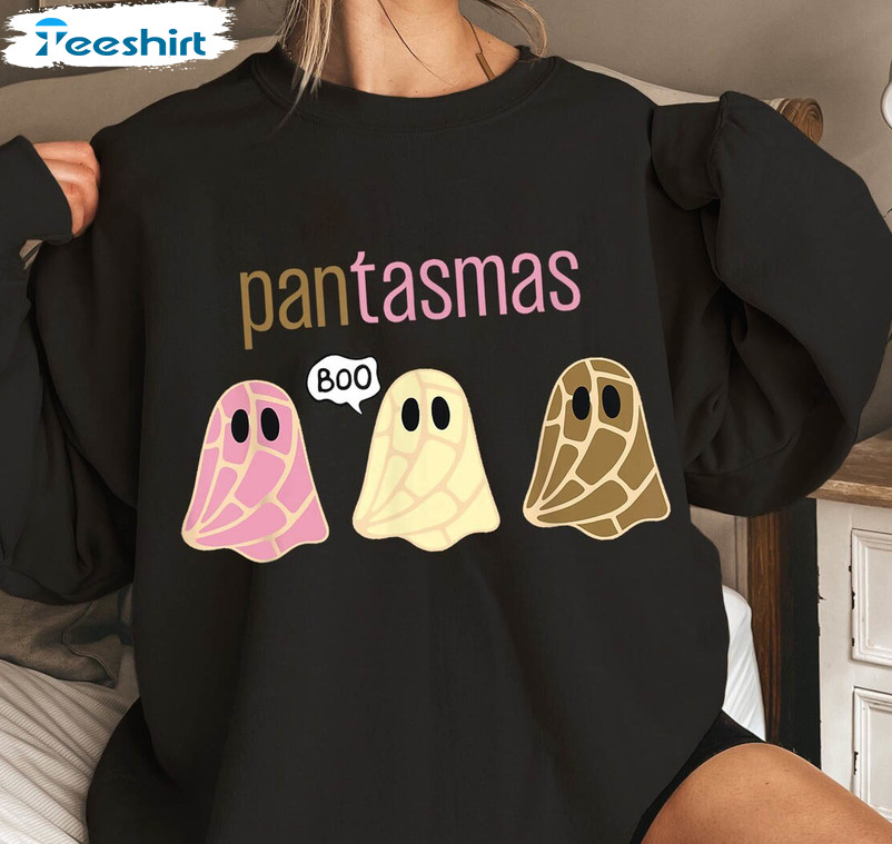 Pantasmas Ghost Halloween Shirt, Comfort Pan Dulce Sweater Crewneck