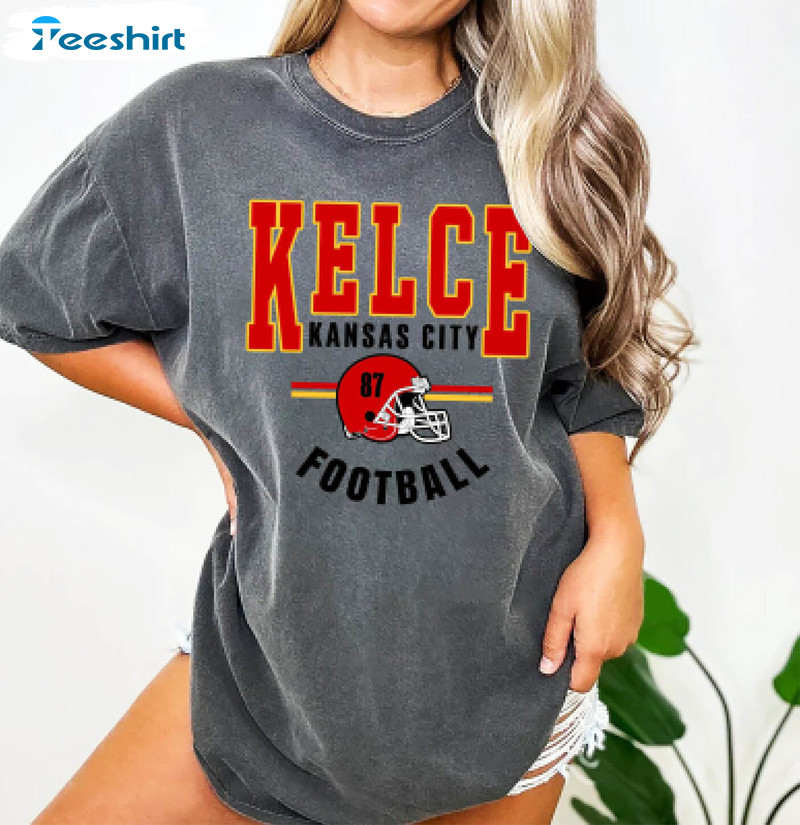 Travis Kelce Kansas City Shirt, Kansas City Football Tee Tops Short Sleeve