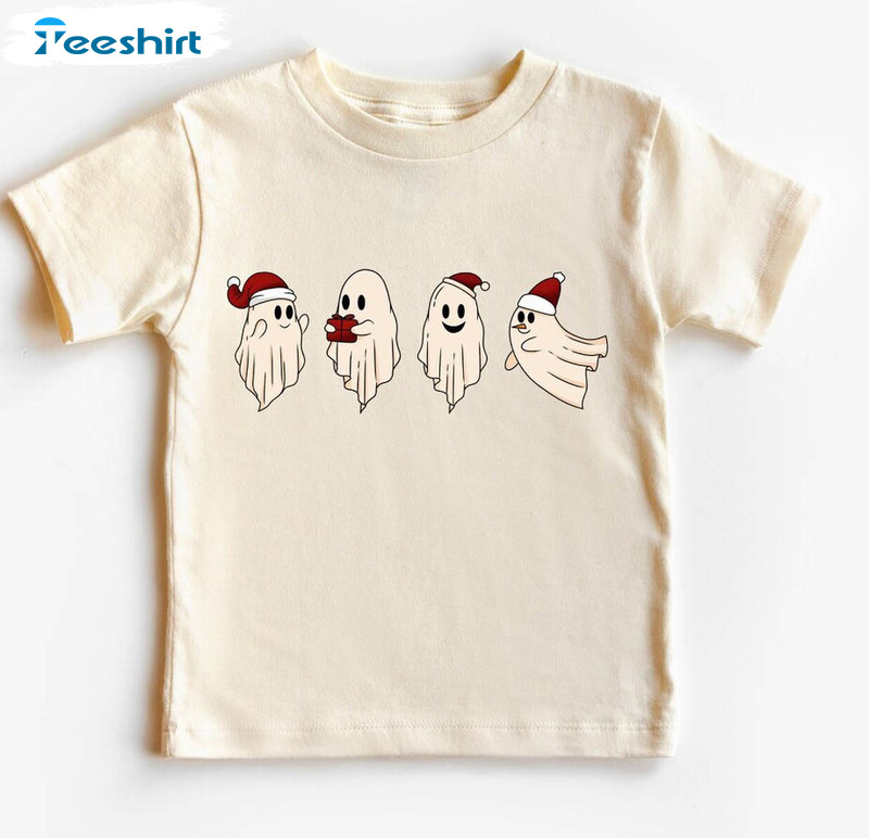 Christmas Ghost Cute Shirt, Christmas Tee Tops Unisex Hoodie