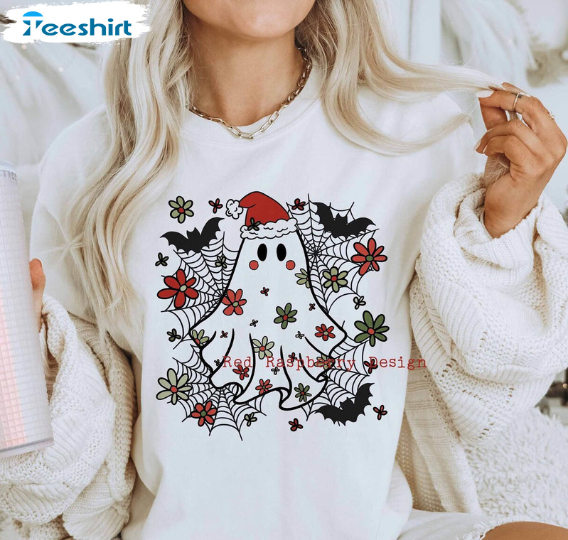 Daisy Christmas Ghost Shirt, Spooky Christmas Unisex T Shirt Unisex Hoodie