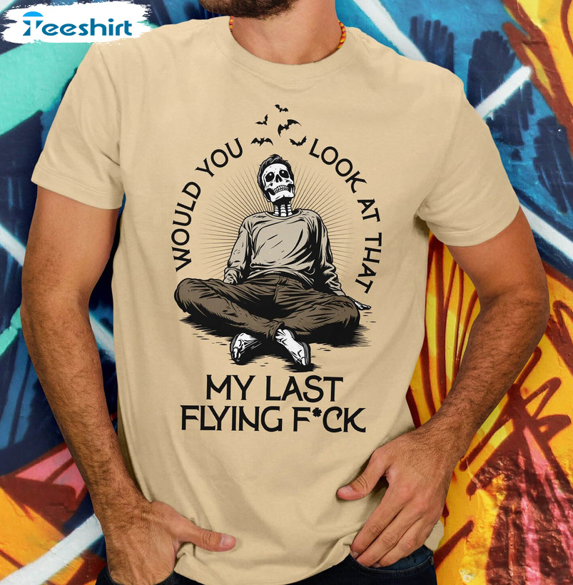 My Last Flying F Shirt, Funny Halloween Short Sleeve Long Sleeve