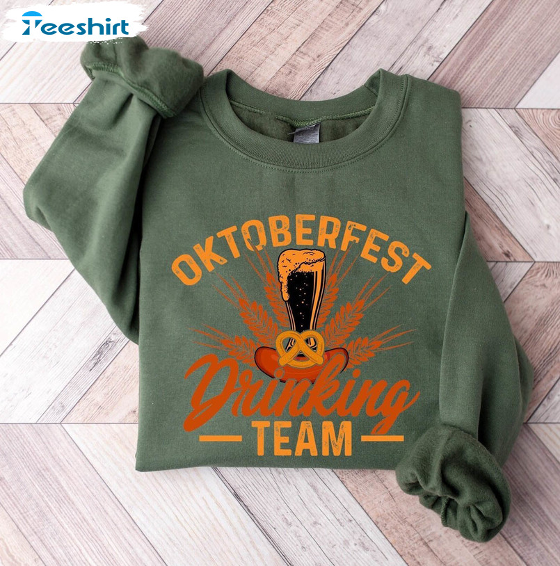 Octoberfest Drinking Team Cute Shirt, Funny Beer Tee Tops Unisex Hoodie