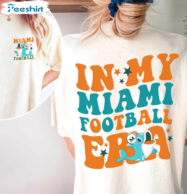 Miami Dolphins Shirt, In My Miami Football Era Unisex Hoodie Long Sleeve