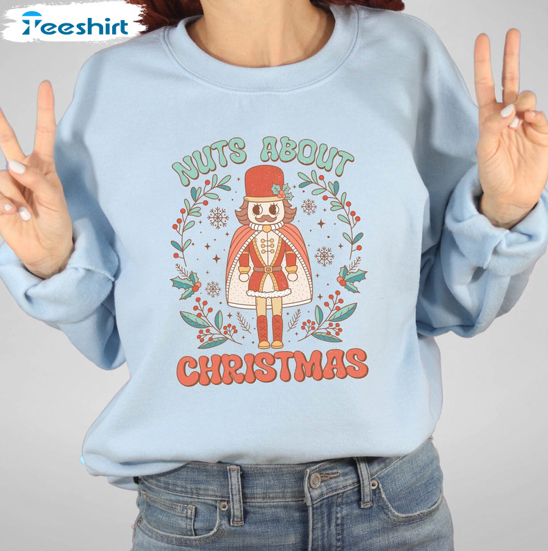 Christmas Sweatshirt, Funny Christmas Shirt, Preppy Christmas Crewneck, Vintage Christmas Sweater, Christmas Sweatshirts for Women