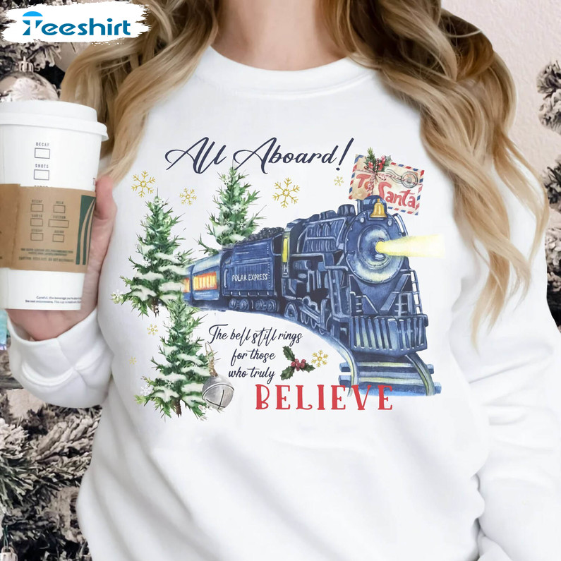Believe Polar Express Shirt, Christmas Family Unisex T Shirt Short Sleeve