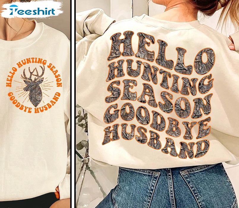 Hello Hunting Season Shirt, Hunting Season Couple Goals Tee Tops Short Sleeve