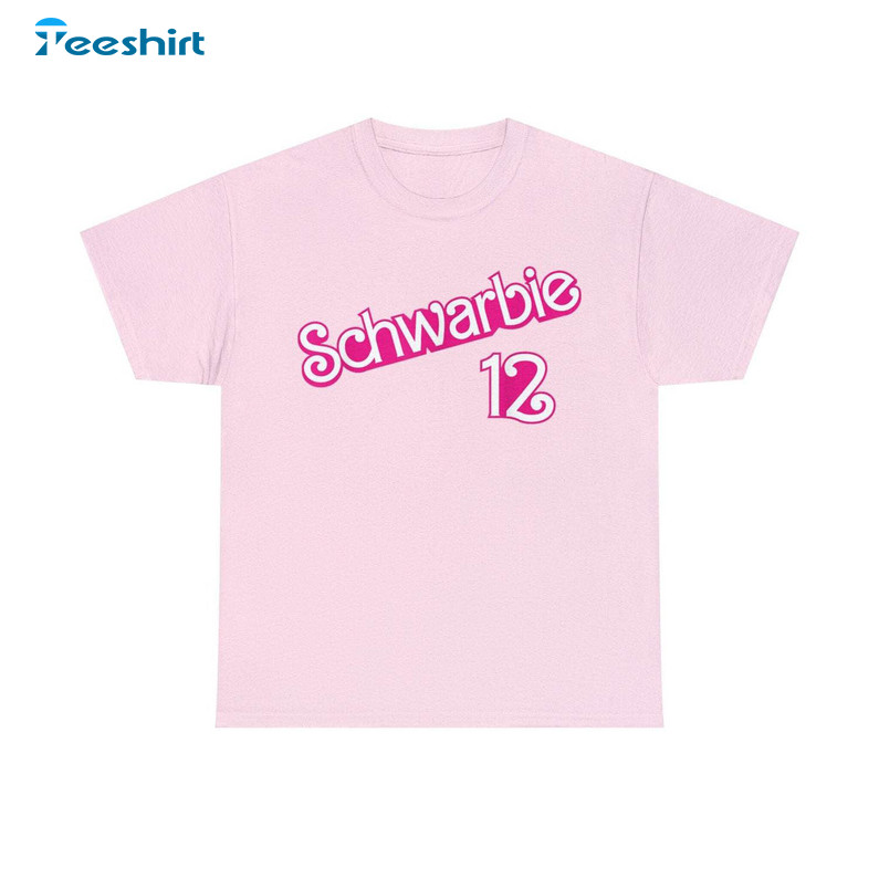 Schwarbie 12 Cute Shirt, Vintage Unisex Hoodie Short Sleeve