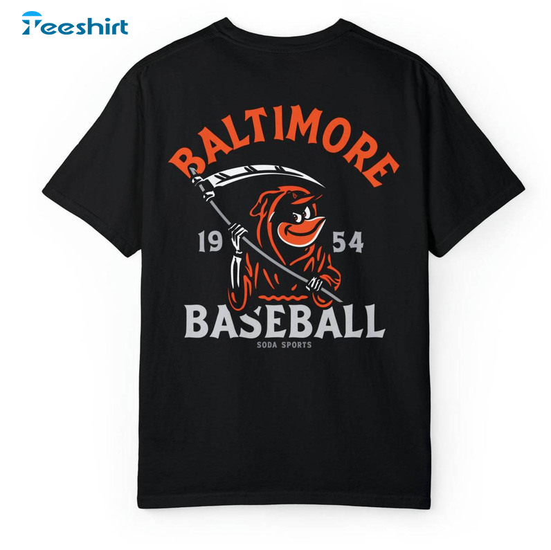 Baltimore Oriole Est 1901 Funny Shirt, Oriole Crewneck Unisex Hoodie -  Reallgraphics