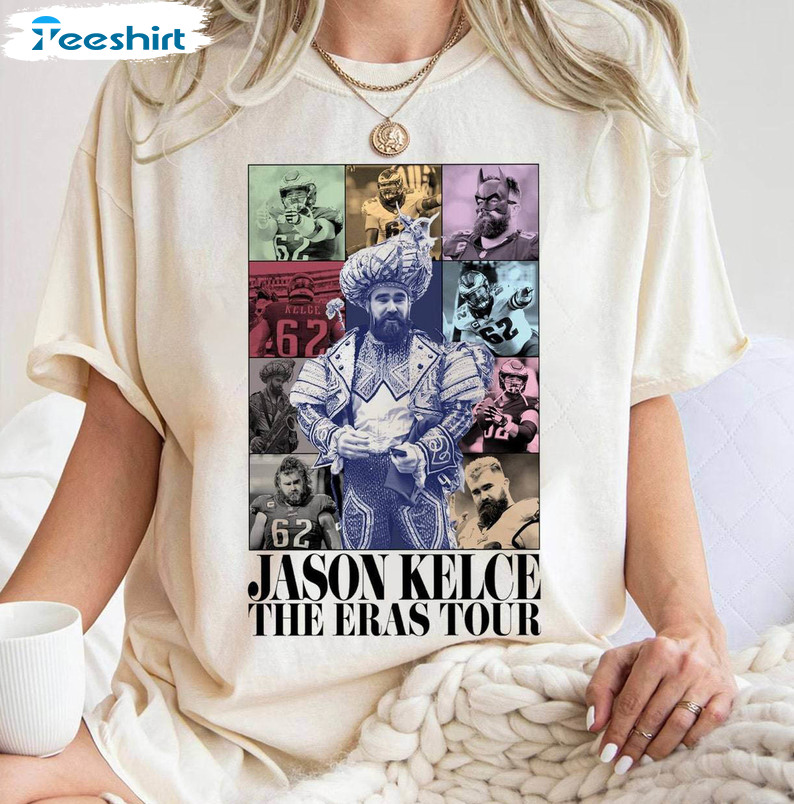 Jason Kelce The Eras Tour Shirt, American Football Short Sleeve Sweater