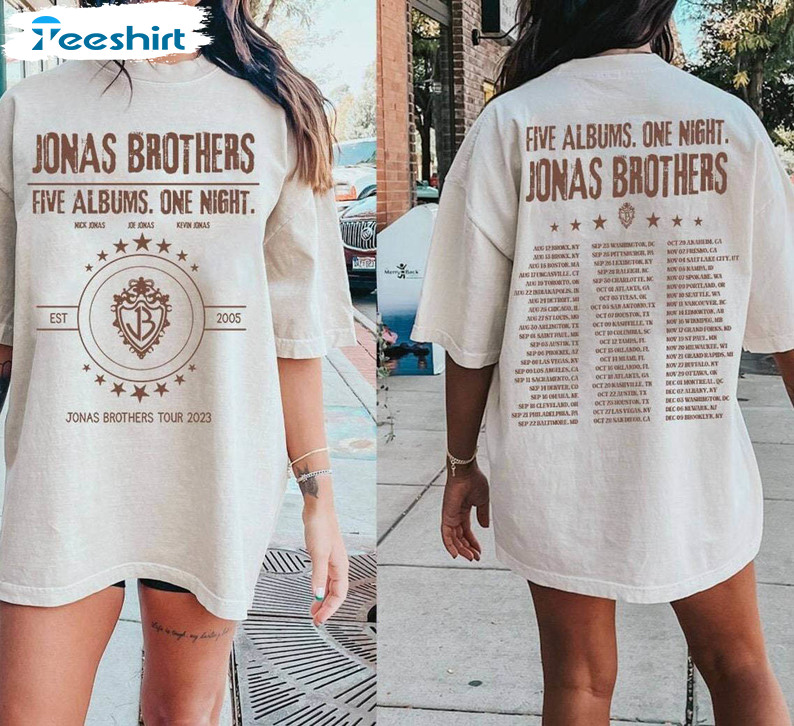 Jonas Brothers Band Shirt, Jonas Brothers Tour Crewneck Unisex Hoodie