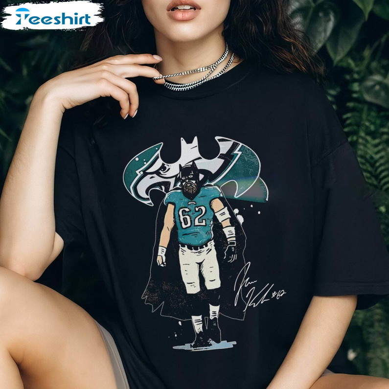 Jason Kelce Batman Heroes Shirt, American Football Eras Tour Long Sleeve Unisex T Shirt