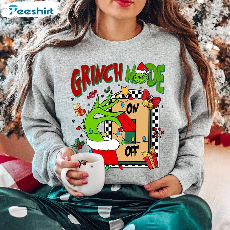 Grinch Hand Funny Shirt, Whoville University Christmas Crewneck Unisex T Shirt
