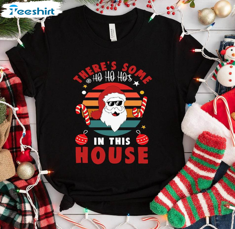 Christmas House Party Shirt, Funny Santa Claus Sweater Crewneck