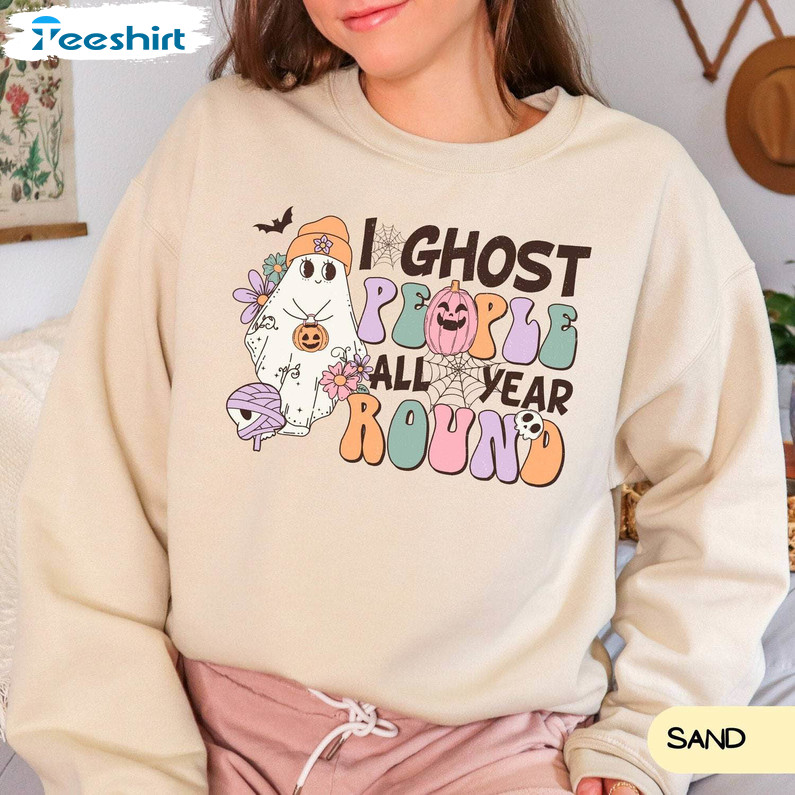 I Ghost People Sweatshirt , All Year Round Short Sleeve Hoodie