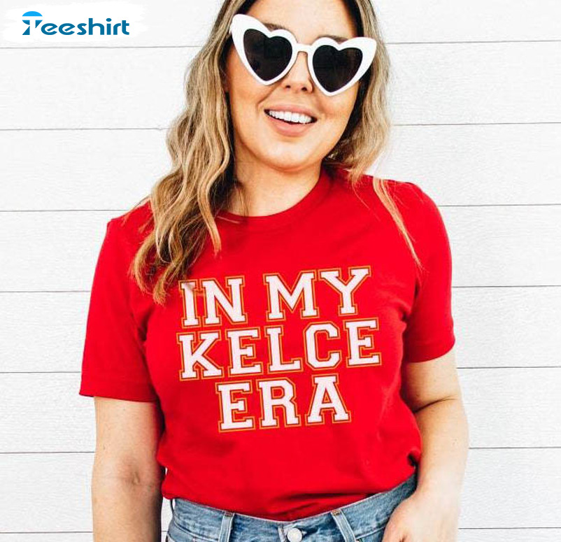In My Kelce Era Funny Shirt, Travis And Taylor Short Sleeve Unisex T Shirt