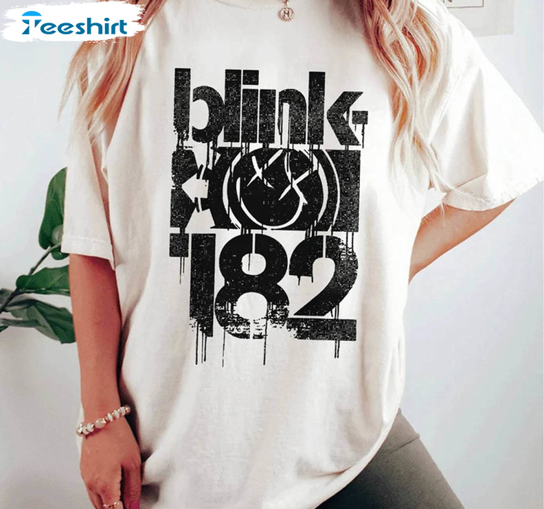 Blink 182 Shirt, Rock Band Tour Tee Tops Crewneck
