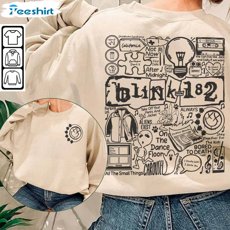 Blink 182 Trendy Shirt, Vintage Blink 182 Crewneck Unisex Hoodie