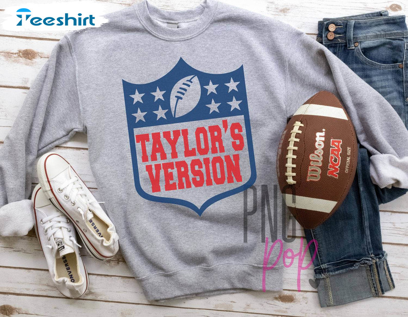 Chiefs Taylor's Version Shirt, Funny Football Party Long Sleeve Unisex T Shirt