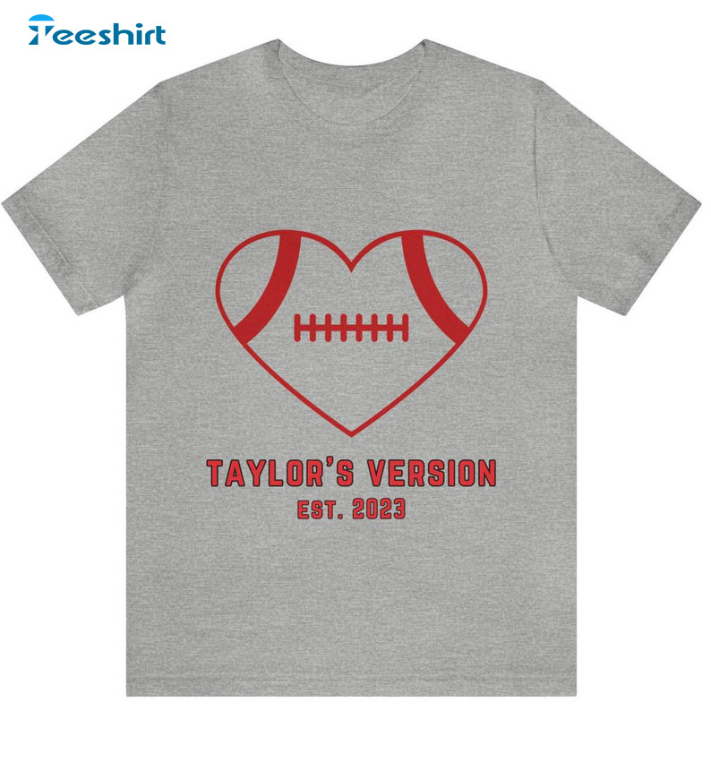 Football Taylor Swift Era Travis Kelce Shirt, Love Story Heart