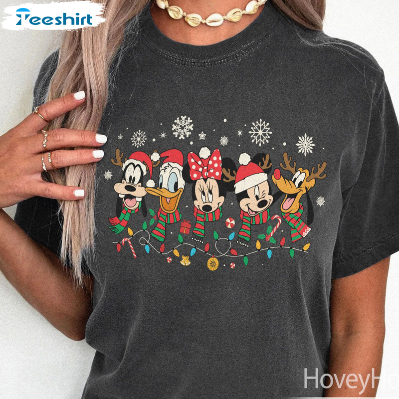 Mickey And Friends Christmas Shirt - Christmas Disney Retro Unisex Hoodie Tee Tops
