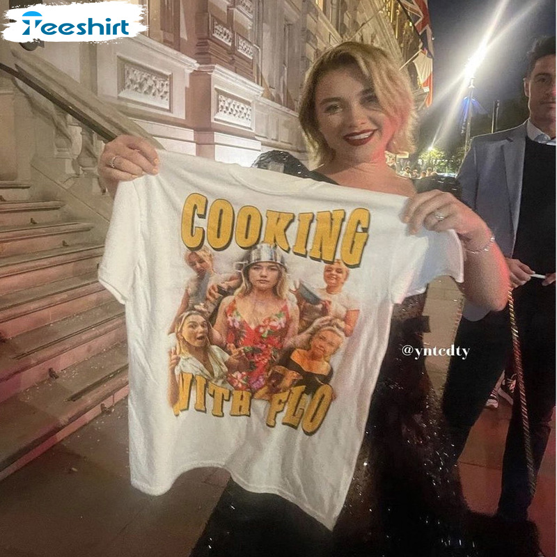 Cooking With Flo Vintage Shirt - Florence Pugh Vintage Sweater Tee Tops