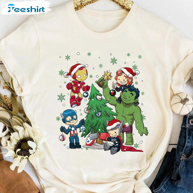 Disneyland Christmas Shirt - Thor Hulk Captain Unisex Hoodie Tee Tops