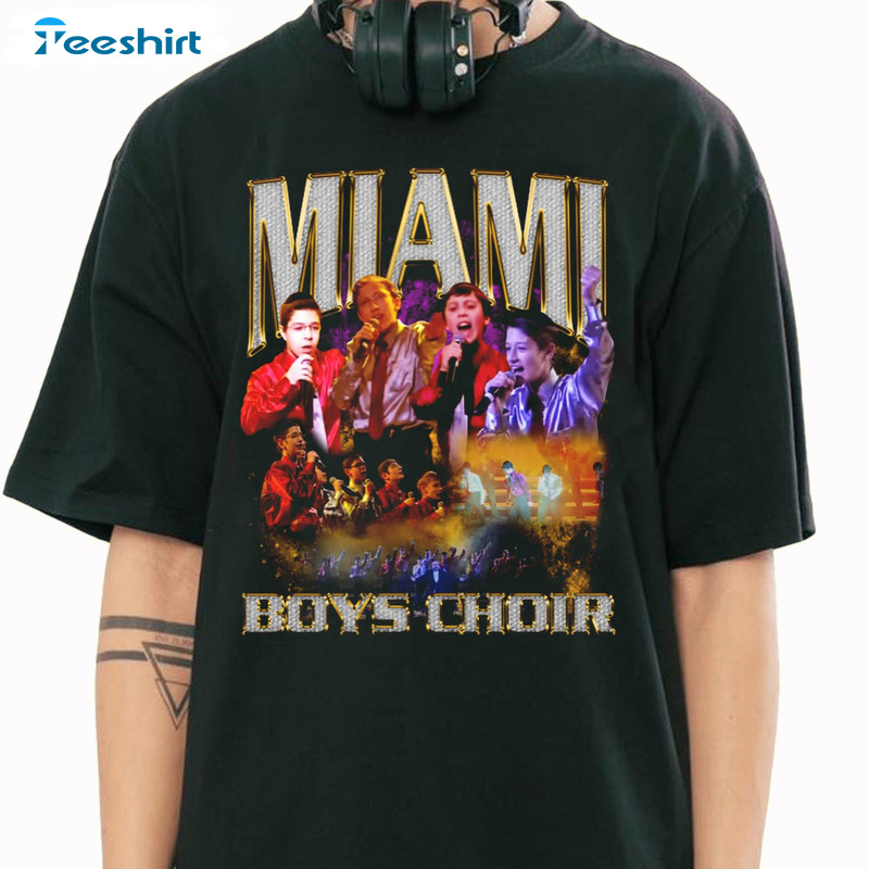 Miami Boys Choir Band Shirt - Bootleg Vintage Short Sleeve Sweatshirt