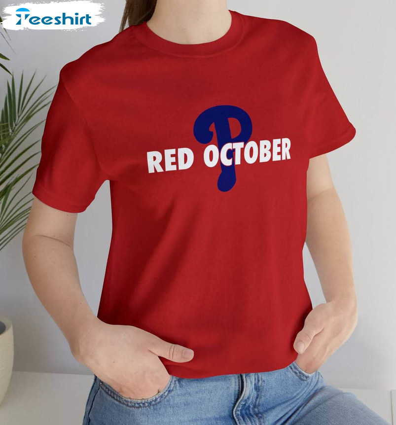 Phillies Red October Bryce Harper Shirt, Philadelphia Phillies Scwarbomb Unisex Hoodie Short Sleeve