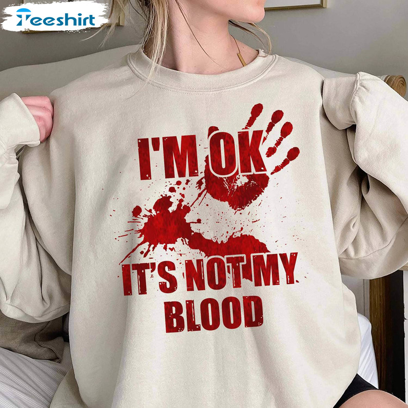 Bloody Halloween Sweatshirt , Gore Lover Sweater Short Sleeve