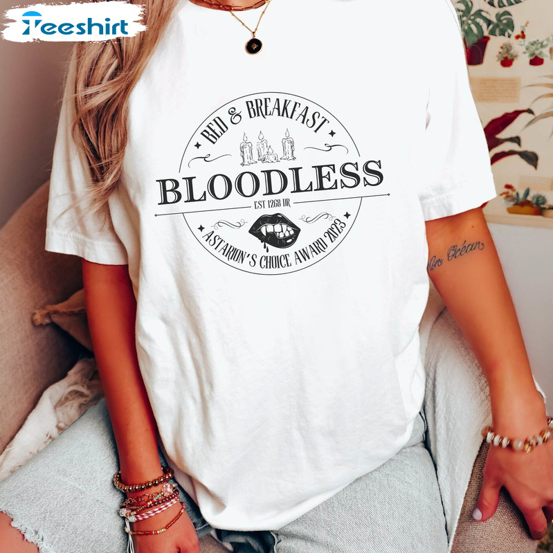 Bloodless Vampire Bed And Breakfast Shirt, Baldurs Gate Unisex T Shirt Crewneck