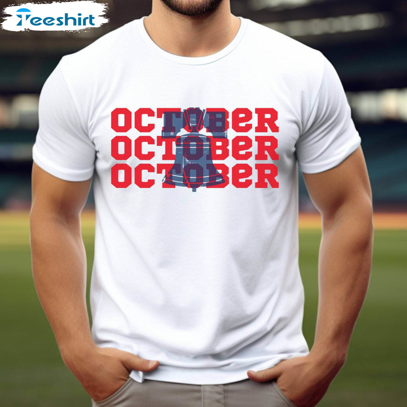 Red October Shirt, Philadelphia Baseball Long Sleeve Unisex T Shirt
