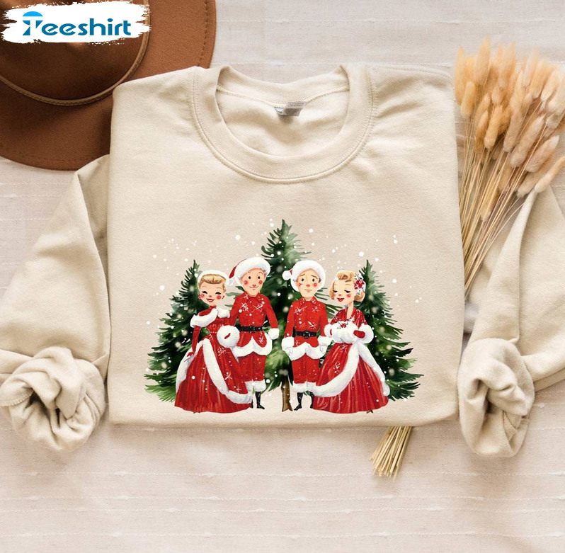 Christmas Movie Cute Shirt, White Movie 1954 Christmas Unisex Hoodie Crewneck