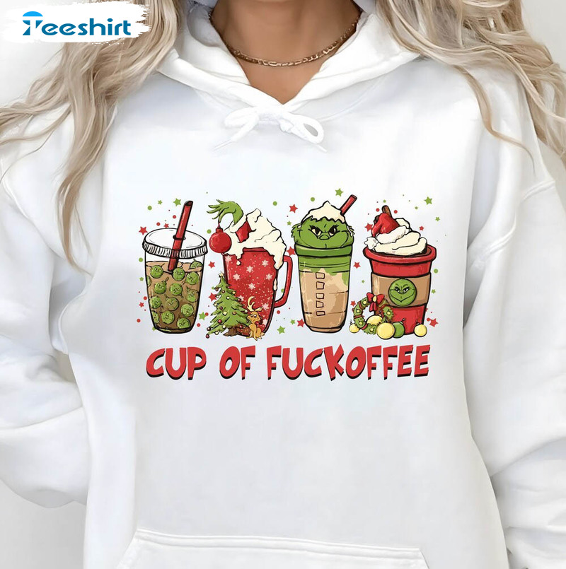 Cup Of Fuckoffee Shirt, Funny Christmas Short Sleeve Unisex T Shirt