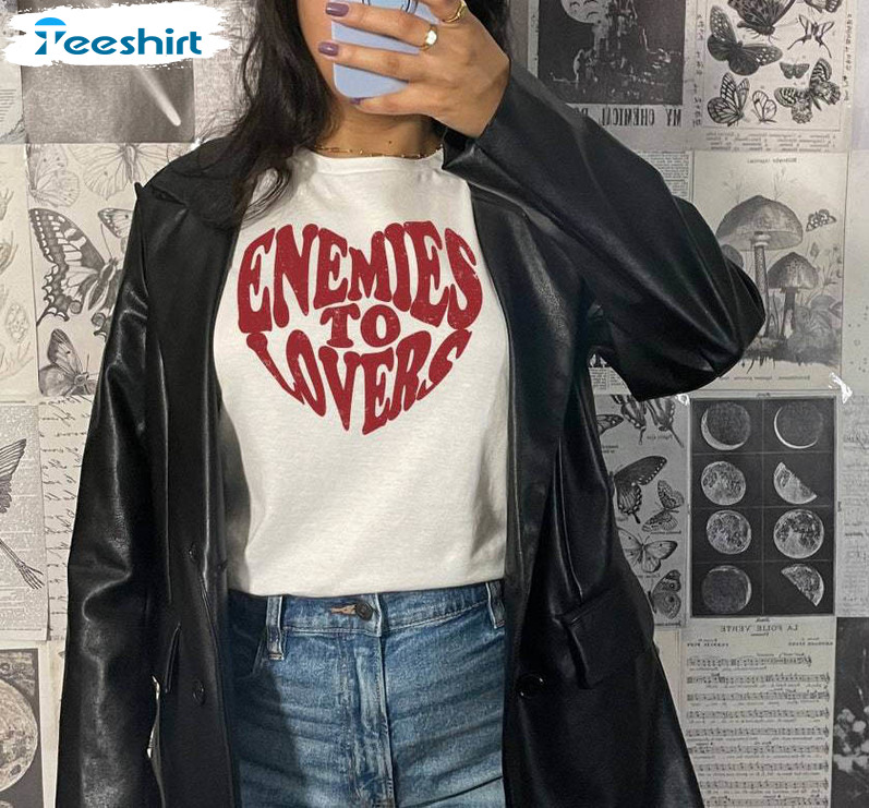 Enemies To Lovers Shirt, Read Banned Books Sweatshirt Crewneck