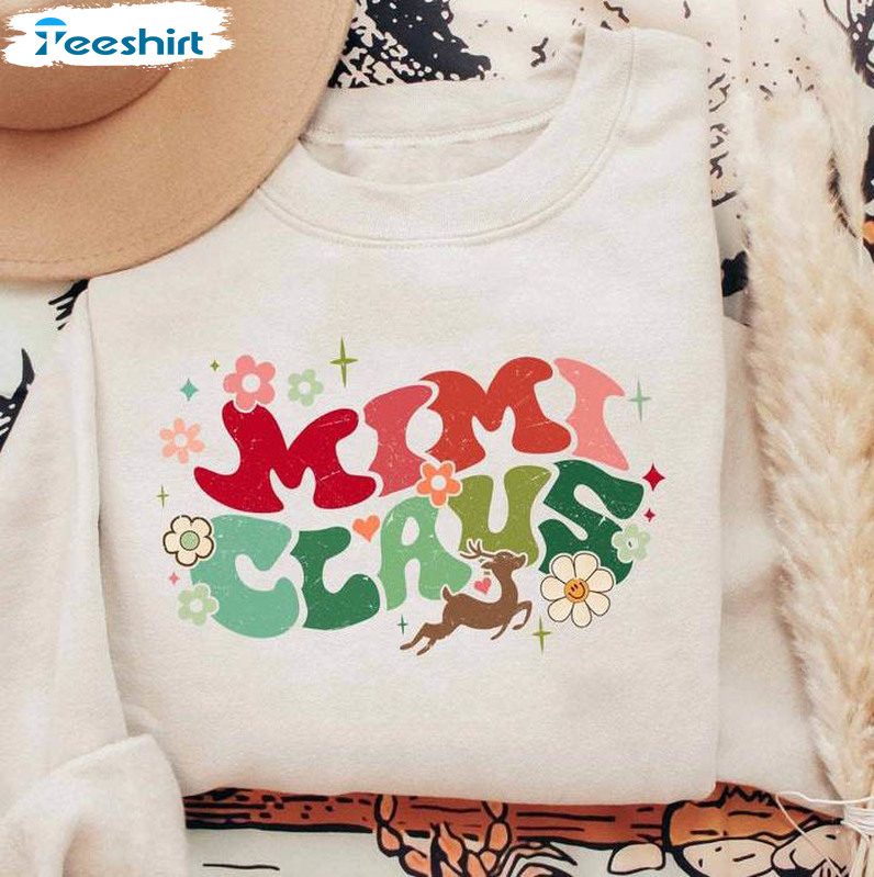 Mimi Claus Shirt, Vintage Christmas Crewneck Unisex T Shirt