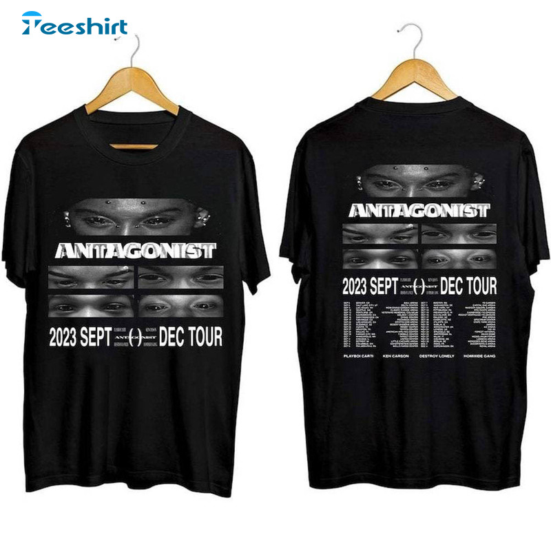 Playboi Carti Antagonist Tour 2023 Shirt, Playboi Carti Rapper Unisex Hoodie Crewneck