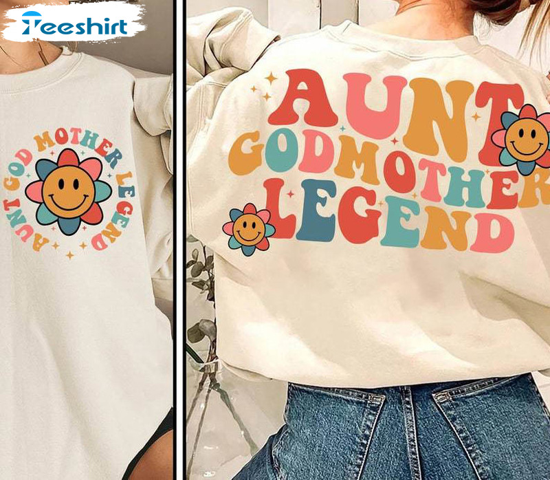 Aunt Godmother Legend Shirt, Trendy God Mama Short Sleeve Tee Tops