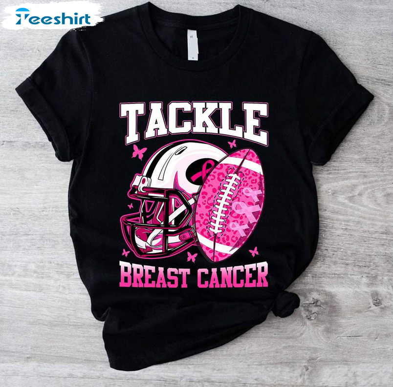 Breast Cancer Shirt, Football Cancer Unisex T Shirt Unisex Hoodie