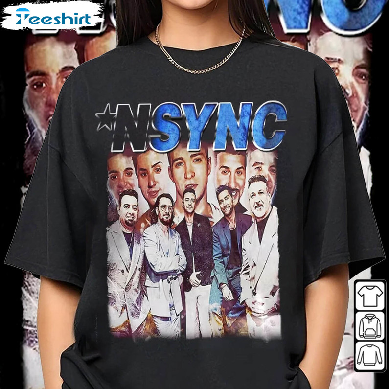 Vintage Nsync Shirt, Boy Band Tee Tops Unisex Hoodie