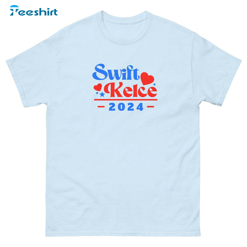 Swift Kelce 2024 Shirt, Taylor Swift Short Sleeve Unisex Hoodie